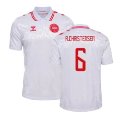 A.Christensen #6 Denemarken Voetbalshirt EK 2024 Uittenue Heren