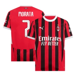 AC Milan Alvaro Morata #7 Voetbalshirt 2024-25 UCL Thuistenue Heren
