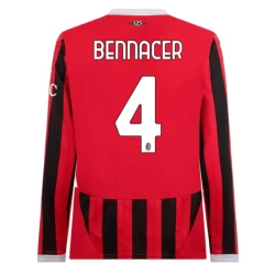 AC Milan Bennacer #4 Voetbalshirt 2024-25 Thuistenue Heren Lange Mouw