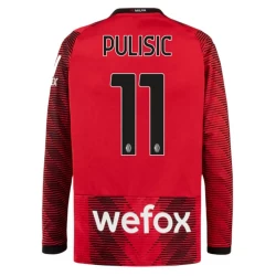 AC Milan Christian Pulisic #11 Voetbalshirt 2023-24 Thuistenue Heren Lange Mouw