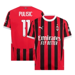 AC Milan Christian Pulisic #11 Voetbalshirt 2024-25 UCL Thuistenue Heren