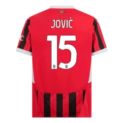 AC Milan Jovic #15 Voetbalshirt 2024-25 Thuistenue Heren