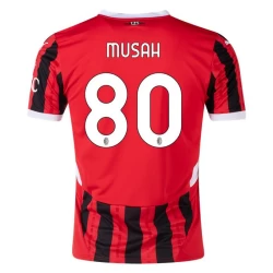 AC Milan Musah #80 Voetbalshirt 2024-25 Thuistenue Heren