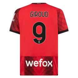 AC Milan Olivier Giroud #9 Voetbalshirt 2023-24 Thuistenue Heren