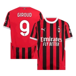 AC Milan Olivier Giroud #9 Voetbalshirt 2024-25 Thuistenue Heren