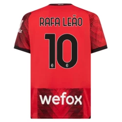 AC Milan Rafa Leao #10 Voetbalshirt 2023-24 Thuistenue Heren