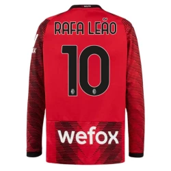 AC Milan Rafa Leao #10 Voetbalshirt 2023-24 Thuistenue Heren Lange Mouw