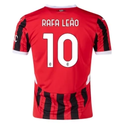 AC Milan Rafa Leao #10 Voetbalshirt 2024-25 Thuistenue Heren