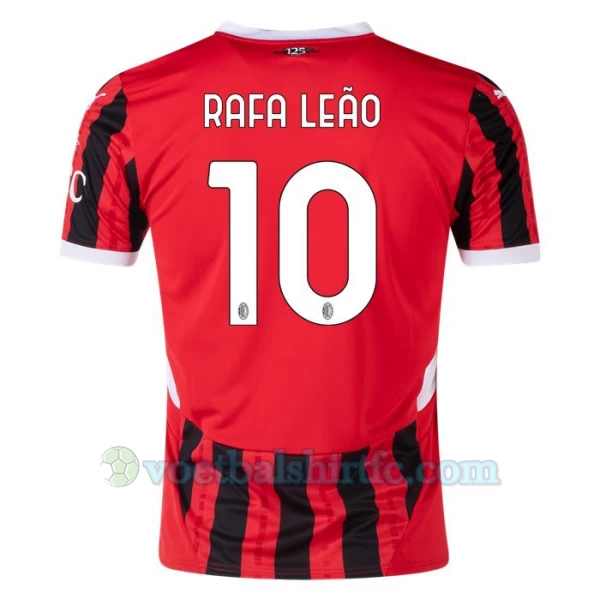 AC Milan Rafa Leao #10 Voetbalshirt 2024-25 Thuistenue Heren