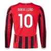 AC Milan Rafa Leao #10 Voetbalshirt 2024-25 Thuistenue Heren Lange Mouw