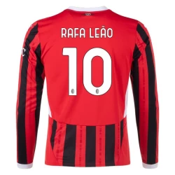 AC Milan Rafa Leao #10 Voetbalshirt 2024-25 Thuistenue Heren Lange Mouw