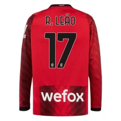 AC Milan Rafael Leão #17 Voetbalshirt 2023-24 Thuistenue Heren Lange Mouw