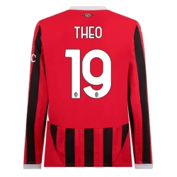 AC Milan Theo Hernández #19 Voetbalshirt 2024-25 Thuistenue Heren Lange Mouw