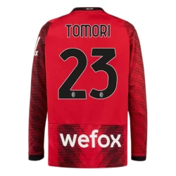 AC Milan Tomori #23 Voetbalshirt 2023-24 Thuistenue Heren Lange Mouw