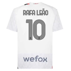 AC Milan Voetbalshirt 2023-24 Rafa Leao #10 Uittenue Heren