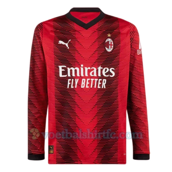 AC Milan Voetbalshirt 2023-24 Thuistenue Heren Lange Mouw