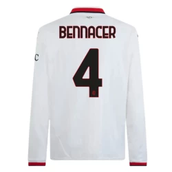 AC Milan Voetbalshirt 2024-25 Bennacer #4 Uittenue Heren Lange Mouw