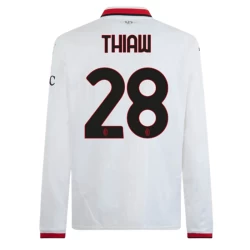 AC Milan Voetbalshirt 2024-25 Thiaw #28 Uittenue Heren Lange Mouw