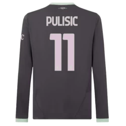 AC Milan Voetbalshirt Christian Pulisic #11 2024-25 Thirdtenue Heren Lange Mouw