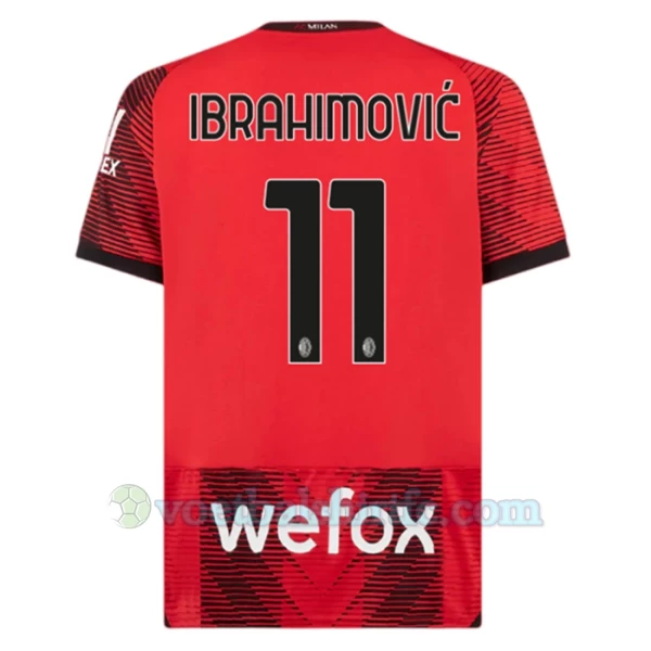 AC Milan Zlatan Ibrahimović #11 Voetbalshirt 2023-24 Thuistenue Heren