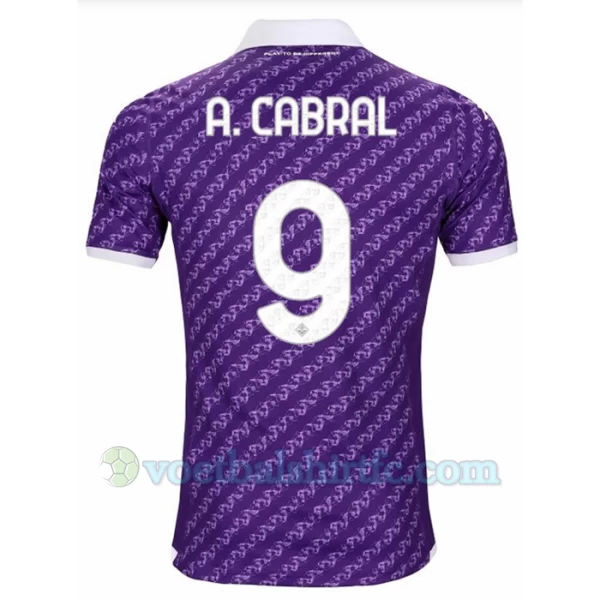 ACF Fiorentina A. Cabral #9 Voetbalshirt 2023-24 Thuistenue Heren