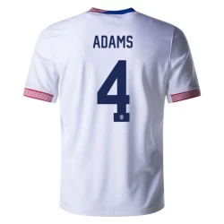 Adams #4 USA Voetbalshirt Copa America 2024 Thuistenue Heren