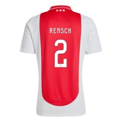 AFC Ajax Amsterdam Rensch #2 Voetbalshirt 2024-25 Thuistenue Heren