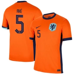 Ake #5 Nederlands Voetbalshirt EK 2024 Thuistenue Heren