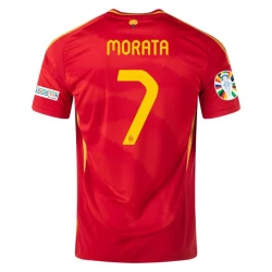 Alvaro Morata #7 Spanje Voetbalshirt EK 2024 Thuistenue Heren