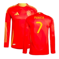 Alvaro Morata #7 Spanje Voetbalshirt EK 2024 Thuistenue Heren Lange Mouw