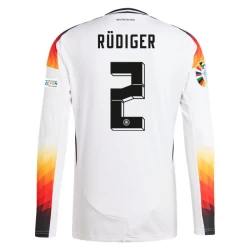 Antonio Rudiger #2 Duitsland Voetbalshirt EK 2024 Thuistenue Heren Lange Mouw