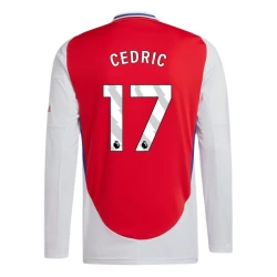 Arsenal FC Cedric #17 Voetbalshirt 2024-25 Thuistenue Heren Lange Mouw