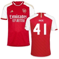 Arsenal FC Declan Rice #41 Voetbalshirt 2023-24 UCL Thuistenue Heren
