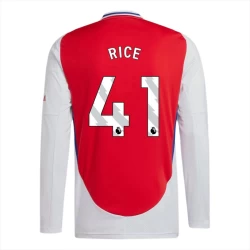 Arsenal FC Declan Rice #41 Voetbalshirt 2024-25 Thuistenue Heren Lange Mouw