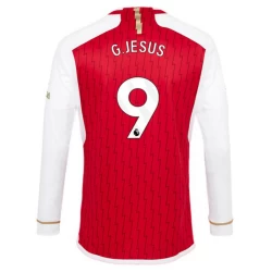 Arsenal FC Gabriel Jesus #9 Voetbalshirt 2023-24 Thuistenue Heren Lange Mouw