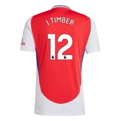 Arsenal FC J. Timber #12 Voetbalshirt 2024-25 Thuistenue Heren