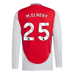 Arsenal FC M. Elneny #25 Voetbalshirt 2024-25 Thuistenue Heren Lange Mouw