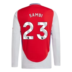 Arsenal FC Sambi #23 Voetbalshirt 2024-25 Thuistenue Heren Lange Mouw