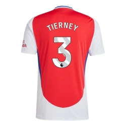 Arsenal FC Tierney #3 Voetbalshirt 2024-25 Thuistenue Heren