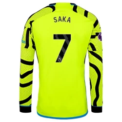 Arsenal FC Voetbalshirt 2023-24 Bukayo Saka #7 Uittenue Heren Lange Mouw
