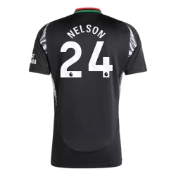 Arsenal FC Voetbalshirt 2024-25 Nelson #24 Uittenue Heren