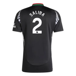 Arsenal FC Voetbalshirt 2024-25 William Saliba #2 Uittenue Heren