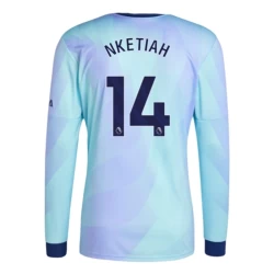 Arsenal FC Voetbalshirt Nketiah #14 2024-25 Thirdtenue Heren Lange Mouw