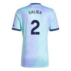 Arsenal FC Voetbalshirt William Saliba #2 2024-25 Thirdtenue Heren