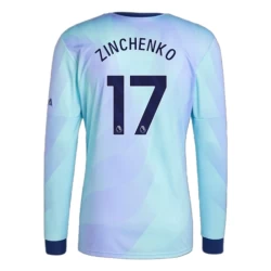 Arsenal FC Voetbalshirt Zinchenko #17 2024-25 Thirdtenue Heren Lange Mouw