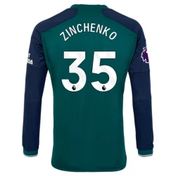 Arsenal FC Voetbalshirt Zinchenko #35 2023-24 Thirdtenue Heren Lange Mouw