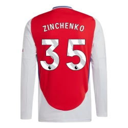 Arsenal FC Zinchenko #35 Voetbalshirt 2024-25 Thuistenue Heren Lange Mouw