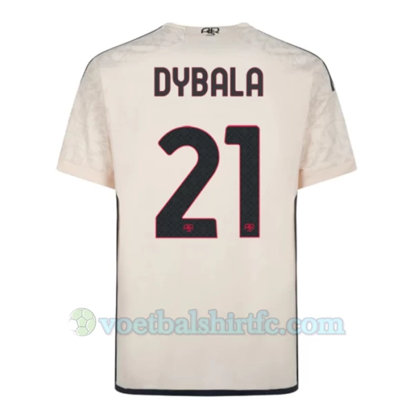 AS Roma Voetbalshirt 2023-24 Paulo Dybala #21 Uittenue Heren