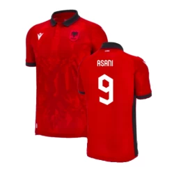 Asani #9 Albanië Voetbalshirt EK 2024 Thuistenue Heren
