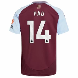 Aston Villa Pau #14 Voetbalshirt 2024-25 Thuistenue Heren
